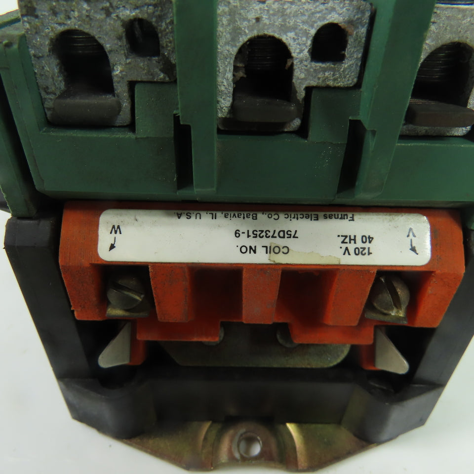 Furnas 14FF32AX9 NEMA Size 2 Magnetic Motor Starter 3Ph 45A 600VAC 120V Coil
