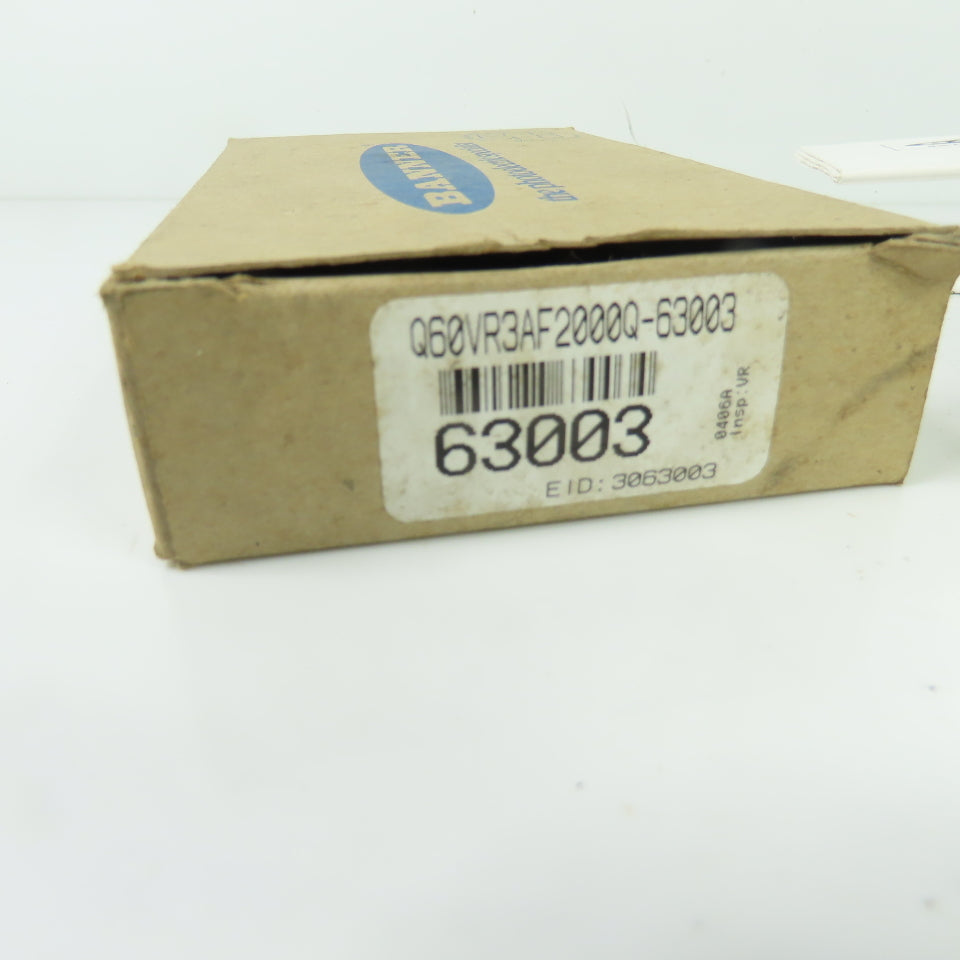Banner Q60VR3AF2000Q-63003 Photoelectric Sensor 24-250VAC 12-250VDC 5A NEW