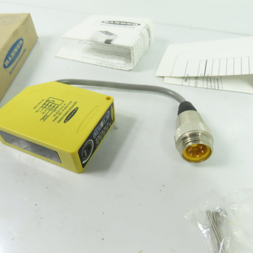 Banner Q60VR3AF2000Q-63003 Photoelectric Sensor 24-250VAC 12-250VDC 5A NEW
