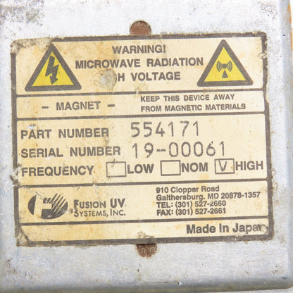 Fusion UV Systems 554171 High Frequency Magnetron