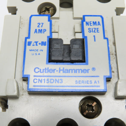 Cutler Hammer CN15DN3 Size 1 Starter 274A 10Hp 600V Max 110/102V Coil