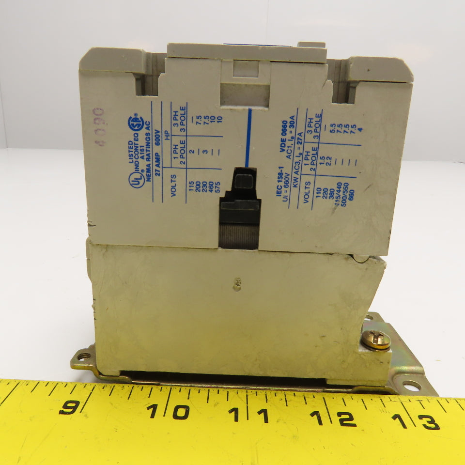 Cutler Hammer CN15DN3 Size 1 Starter 274A 10Hp 600V Max 110/102V Coil