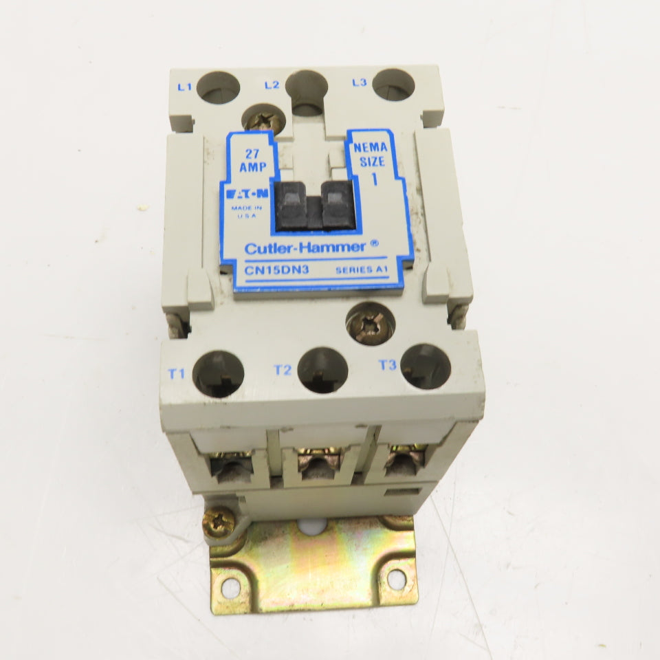 Cutler Hammer CN15DN3 Size 1 Starter 274A 10Hp 600V Max 110/102V Coil