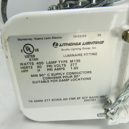 Lithonia 566761 TR 400M 277 SCWA 400W HID Luminaire Fitting 277V Pendant Mount