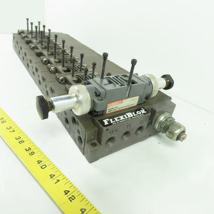 Numatics 081RD100J016Y00 Flexiblok 10-Station Pneumatic Valve Manifold