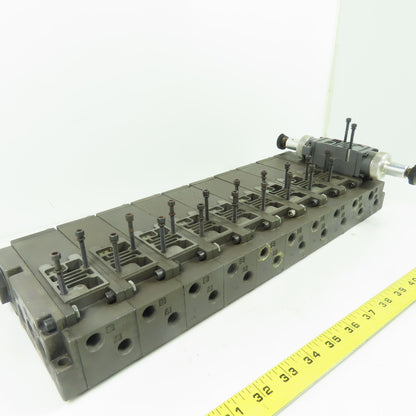 Numatics 081RD100J016Y00 Flexiblok 10-Station Pneumatic Valve Manifold