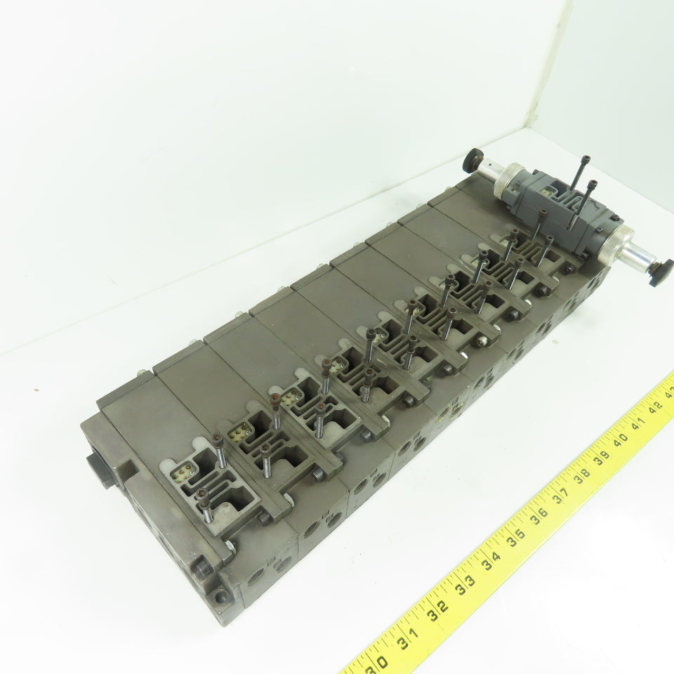 Numatics 081RD100J016Y00 Flexiblok 10-Station Pneumatic Valve Manifold