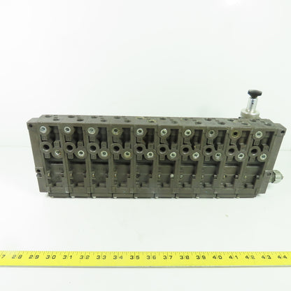 Numatics 081RD100J016Y00 Flexiblok 10-Station Pneumatic Valve Manifold