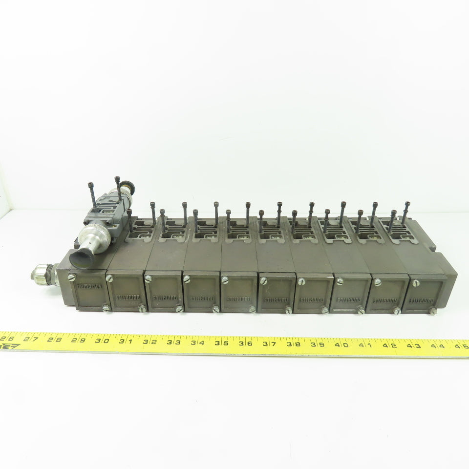 Numatics 081RD100J016Y00 Flexiblok 10-Station Pneumatic Valve Manifold