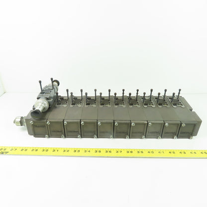 Numatics 081RD100J016Y00 Flexiblok 10-Station Pneumatic Valve Manifold