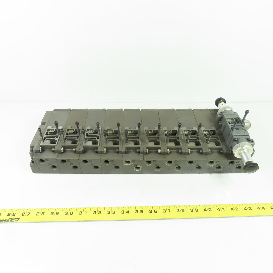 Numatics 081RD100J016Y00 Flexiblok 10-Station Pneumatic Valve Manifold