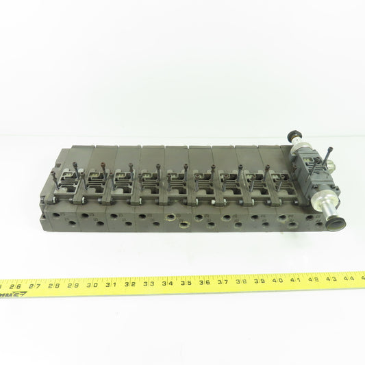 Numatics 081RD100J016Y00 Flexiblok 10-Station Pneumatic Valve Manifold