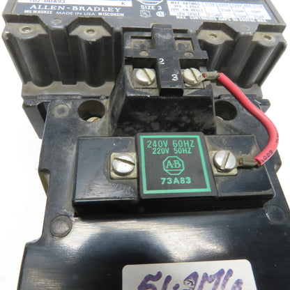 Allen Bradley 702-DOA93 Size 3 Contactor Starter 600V 50Hp 220/240V Coil