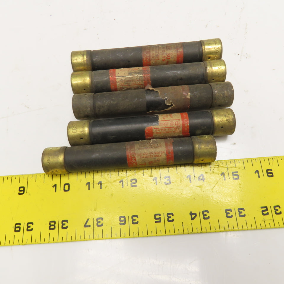 Economy Fuse ECS 30 600V 30A Class RK5 Fuse Lot Of 5