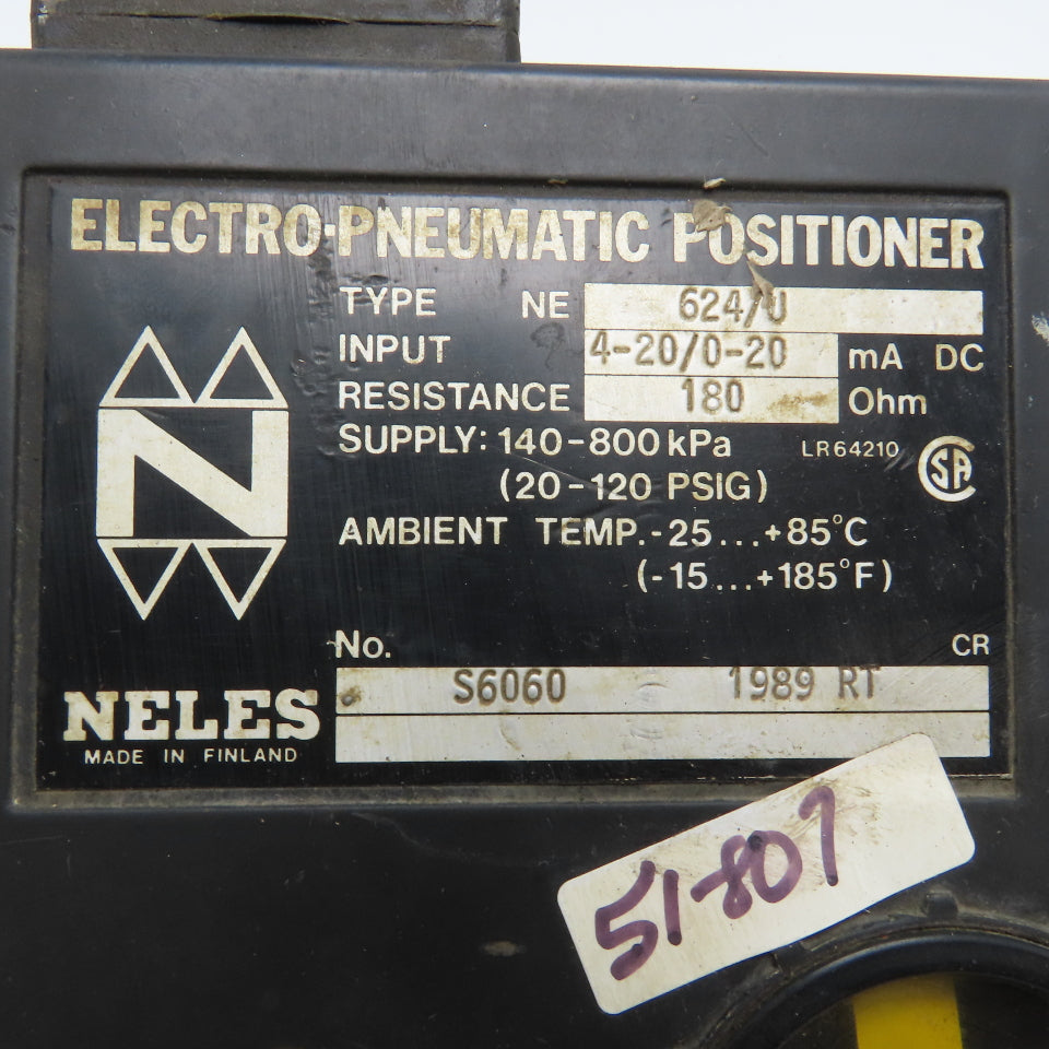 Neles NE 624/U 4-20/0-20mA DC Electropneumatic Positioner