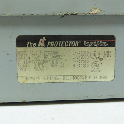 Innovative Technology P-277/480 The Protector Surge Suppressor 277/480V 3Ph