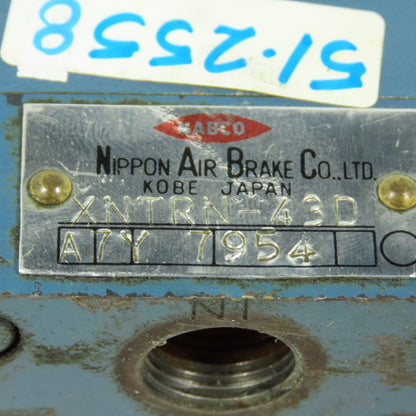 NABCO XNTRN-43D Lever Operated Air Control Valve