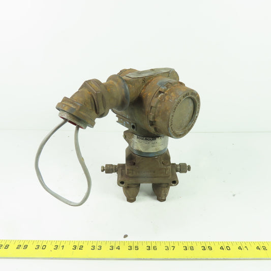 Rosemount CD4A22A1AM5B4DFE5Q4Q8 Pressure Transmitter 10.5-55 VDC 4-20mA 3626PSI