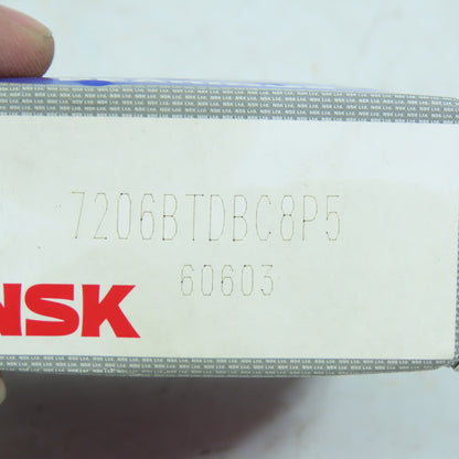 NSK 60603 7206BTDBC8P5 Angular Contact Ball Bearing P5 Precision