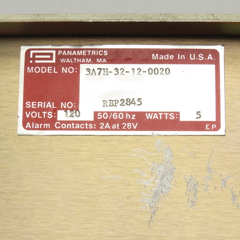 Panametrics 3A7H-32-12-0020 System 3A -100-0°C -30-70°C Panel Temperature Meter
