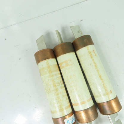 Gould Shawmut TRS125R Tri-onic Dual Element Time Delay Fuses 125A 600V