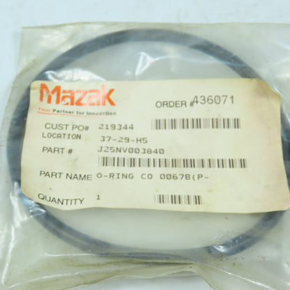 Mazak J25NV003840 O-Ring Seal CO 0067B P-100