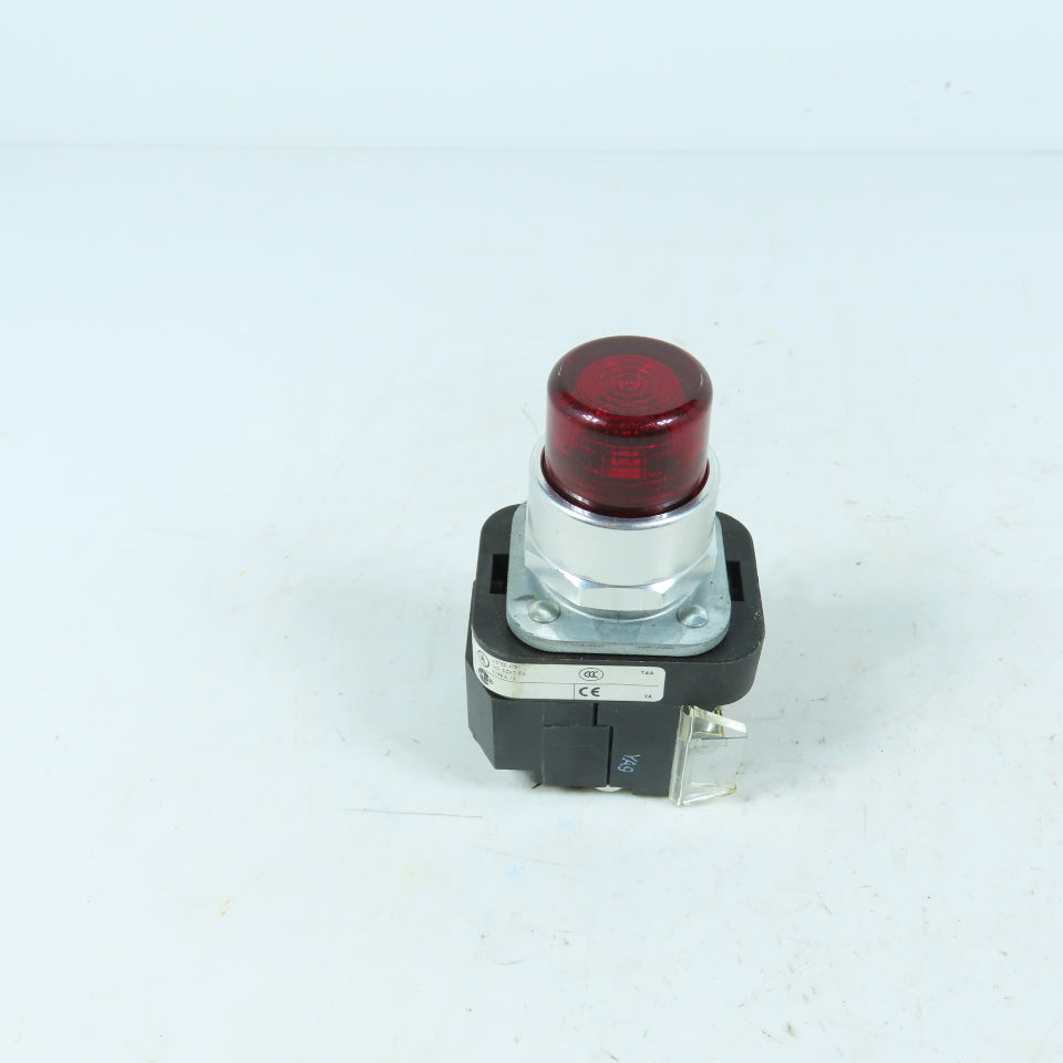 Allen-Bradley 800T-PTH16R 120V Momentary Contact Push Switch Illuminated Red