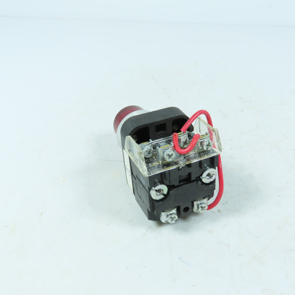 Allen-Bradley 800T-PTH16R 120V Momentary Contact Push Switch Illuminated Red