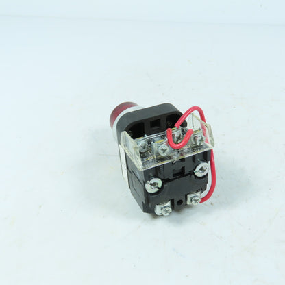Allen-Bradley 800T-PTH16R 120V Momentary Contact Push Switch Illuminated Red