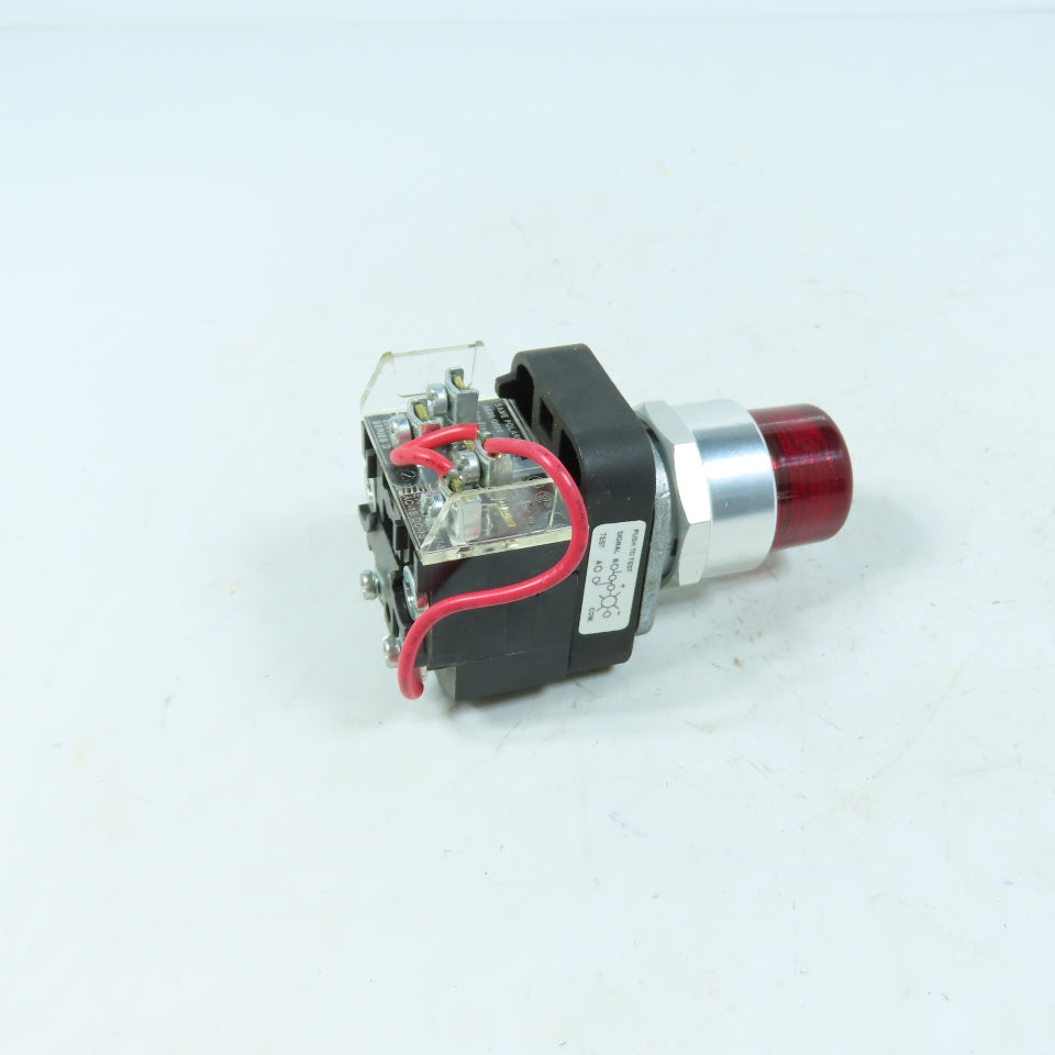 Allen-Bradley 800T-PTH16R 120V Momentary Contact Push Switch Illuminated Red