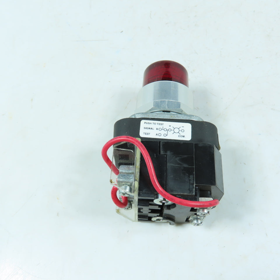 Allen-Bradley 800T-PTH16R 120V Momentary Contact Push Switch Illuminated Red