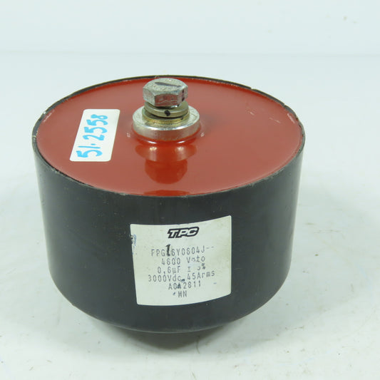 TPC FPG86Y0604J Power Capacitor 0.6uF 3000VDC 45Arms