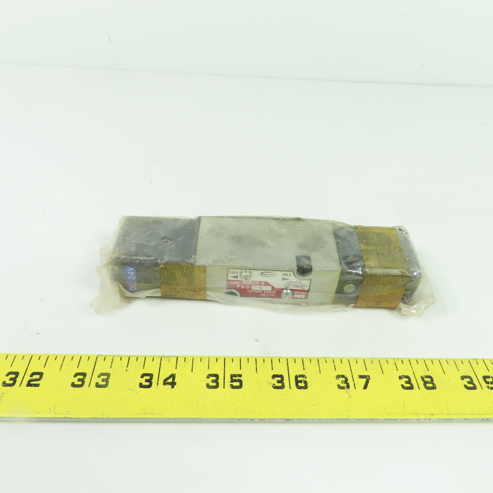 Toyooki Kogyo AD503-4-FG-D-3-N Solenoid Valve DC 24V NEW