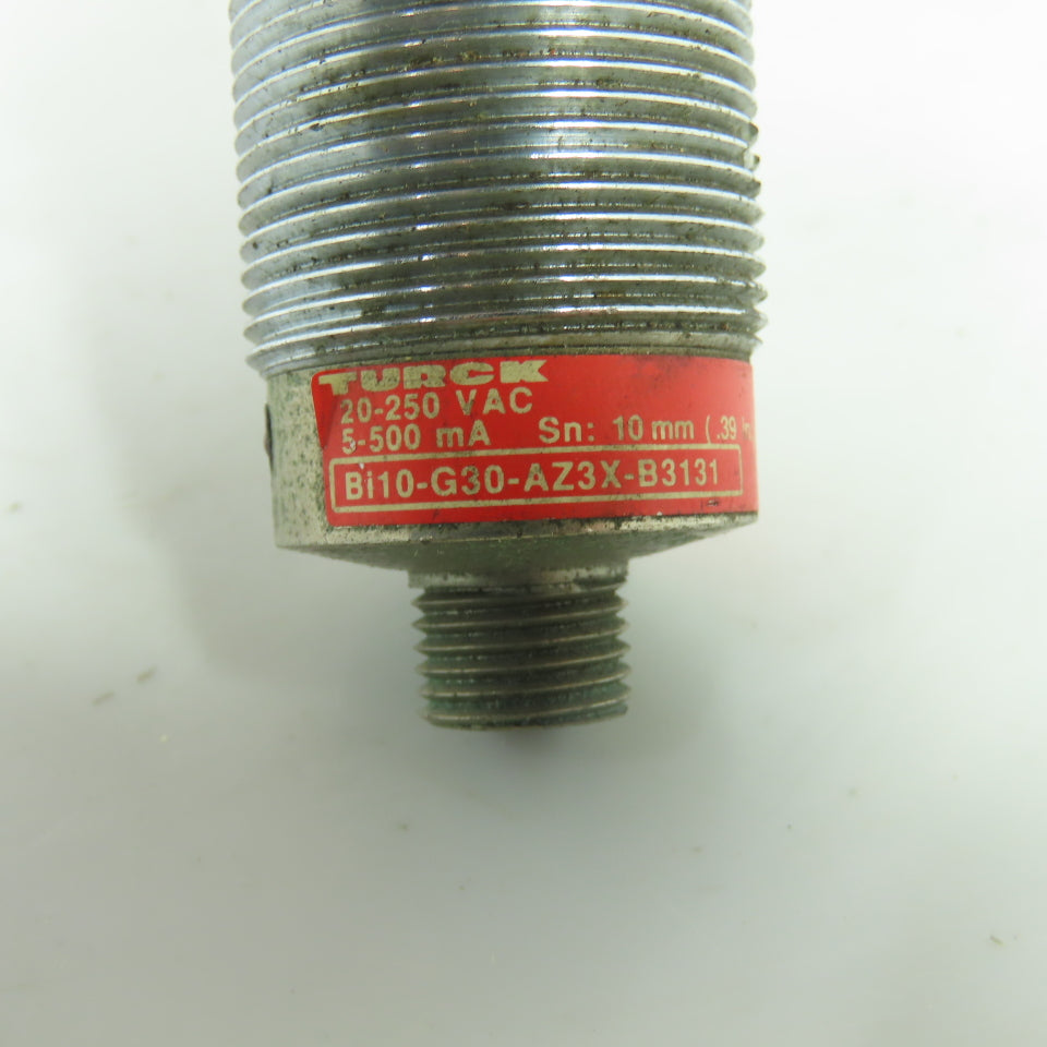 Turck Bi10-G30-AZ3X-B3131 Inductive Proximity Sensor 20-250 VAC 5-500mA 10mm