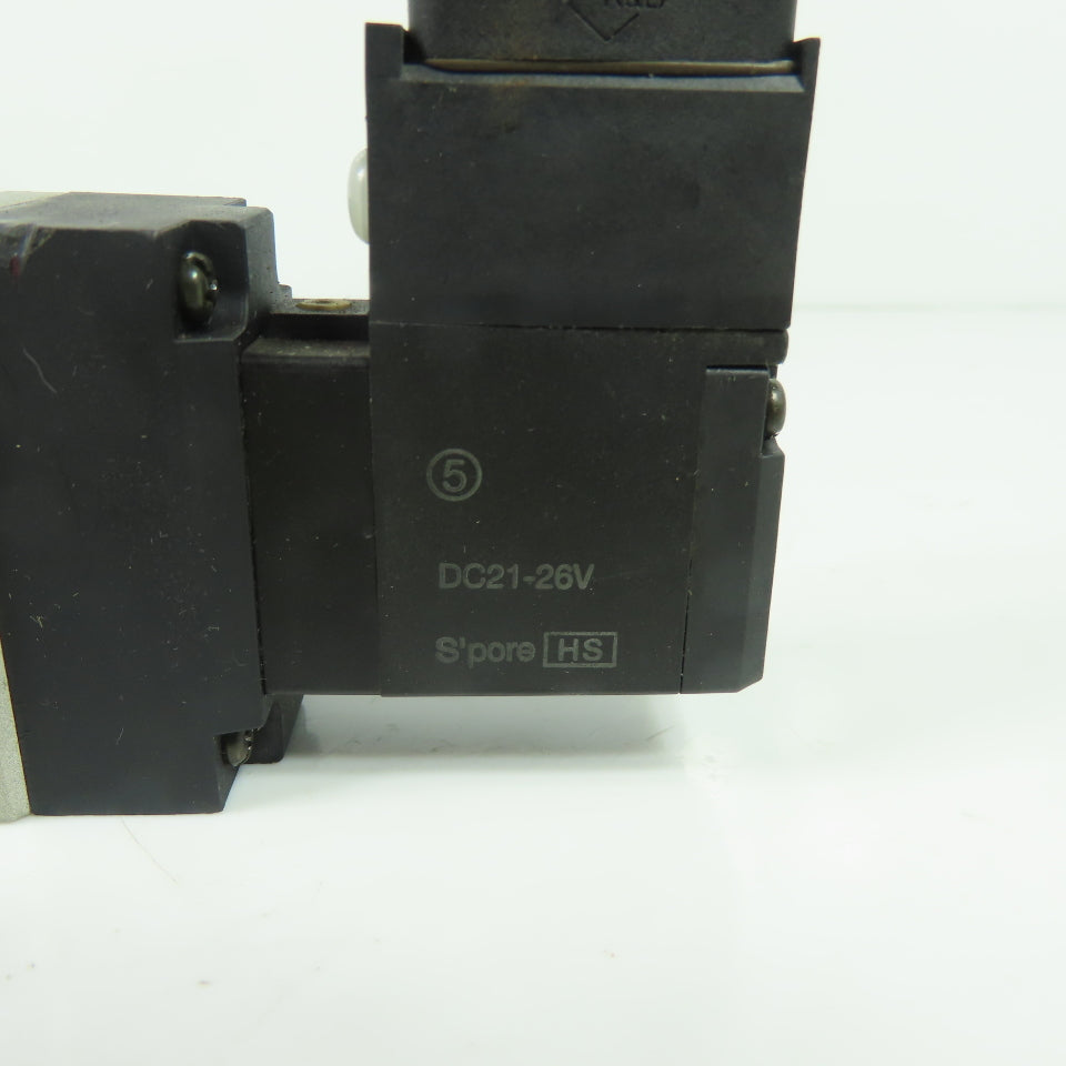 SMC US2666 Double Solenoid Air Valve 24VDC 5-Port