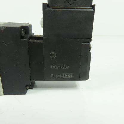 SMC US2666 Double Solenoid Air Valve 24VDC 5-Port