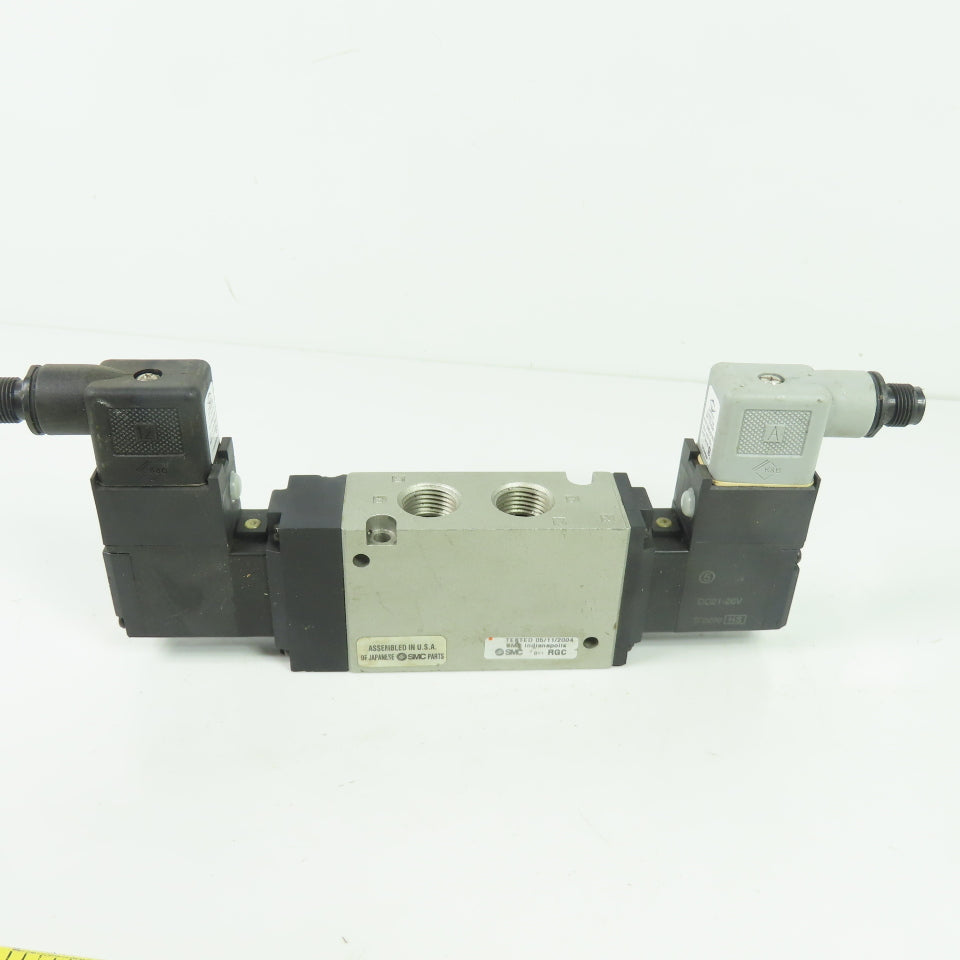 SMC US2666 Double Solenoid Air Valve 24VDC 5-Port