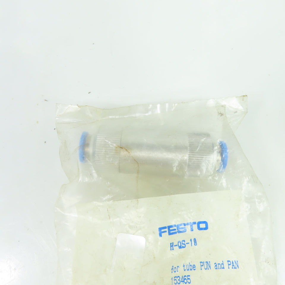Festo H-QS-10 Non-Return Check Valve NEW