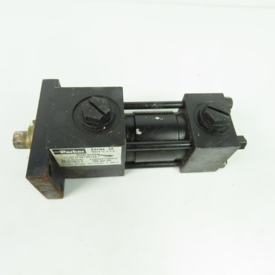 Parker 01.00 JF2ATVS19A /0.500 Pneumatic Air Cylinder 250PSI 1/2" Stroke 1" Bore
