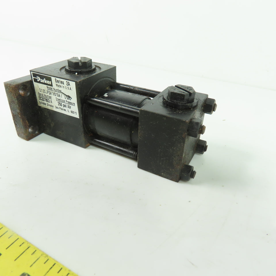 Parker 01.00 JF2ATVS19A /0.500 Pneumatic Air Cylinder 250PSI 1/2" Stroke 1" Bore