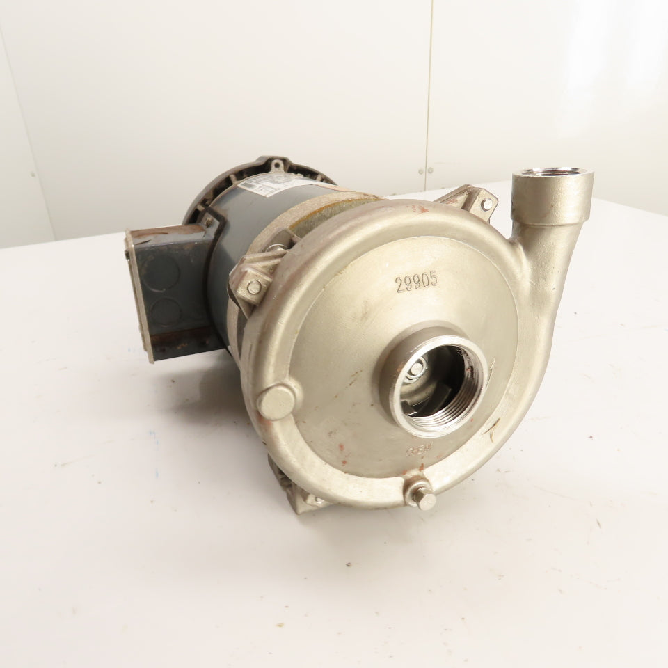 MP Pumps 29905 1-1/2HP Stainless Centrifugal Pump 208-230/460V 3Ph 1" x 1-1/2"