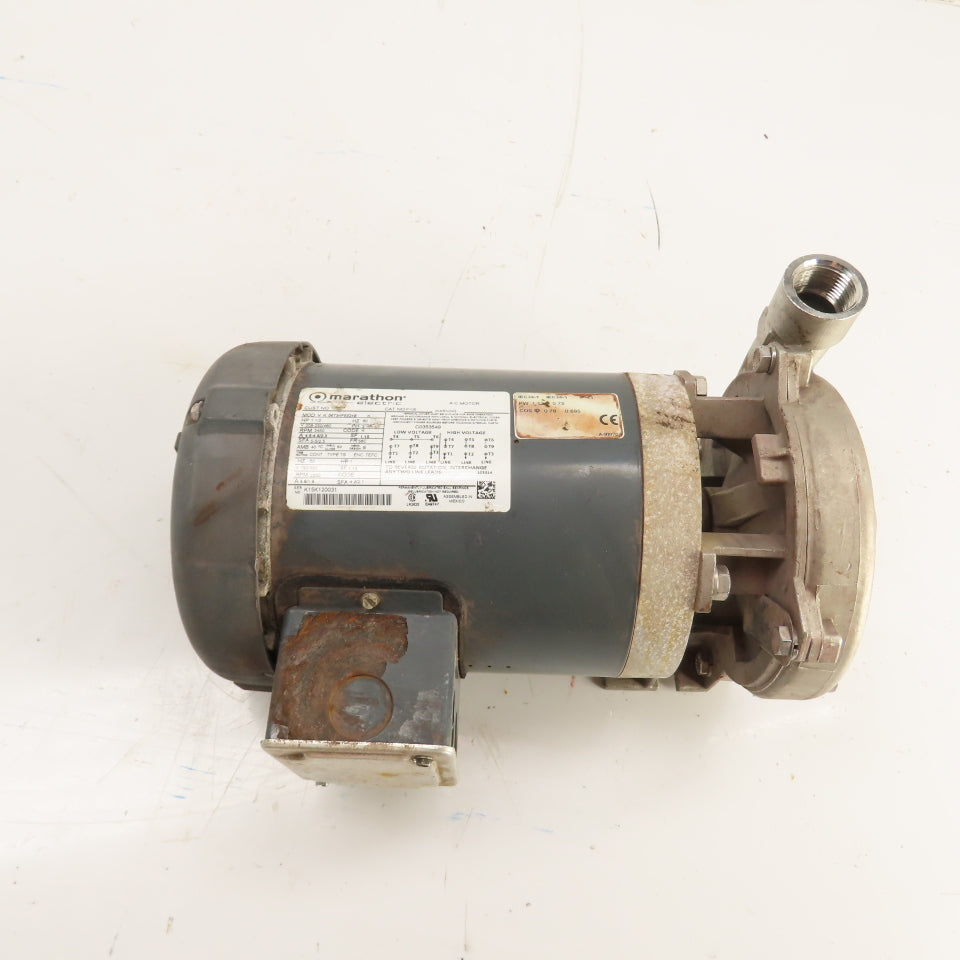 MP Pumps 29905 1-1/2HP Stainless Centrifugal Pump 208-230/460V 3Ph 1" x 1-1/2"