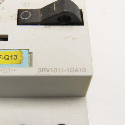 Siemens 3RV1011-1GA10 Manual Combination Starter 600V 4.5-6.3A Lot Of 3