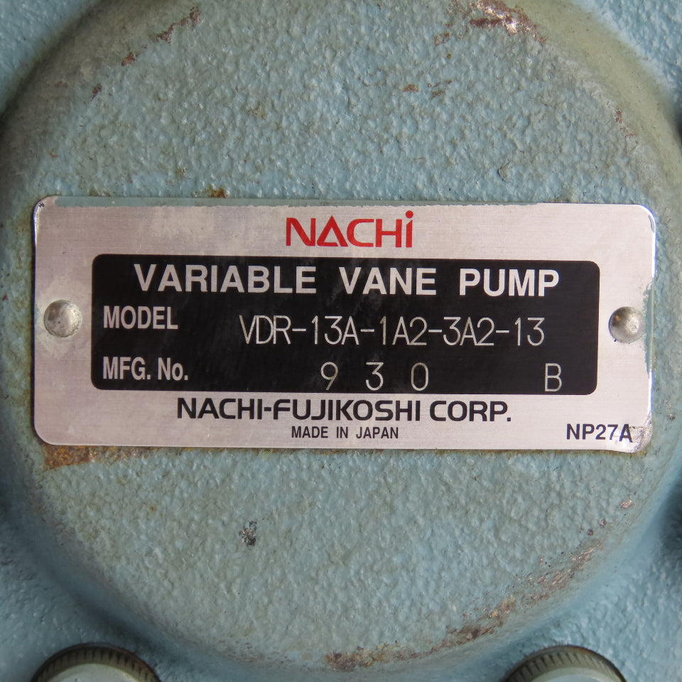 Nachi VDR-13A-1A2-3A2-13 Variable Vane Pump Hydraulic 1" Shaft
