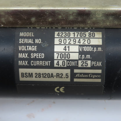 Atlas Copco 4230160080 QMR62-46-RT Electric Nutrunner 200Nm 5/8" Inline QRT62200