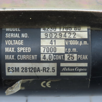 Atlas Copco 8432507010 QMR62-46-RT Nutrunner Spindle 200Nm 5/8" Inline QRT62200