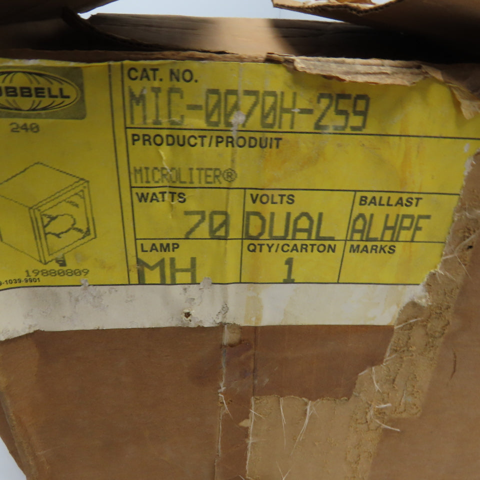 Hubbell Lighting MIC-0070H-259 120/277V 70W HID Outdoor Lighting Fixture