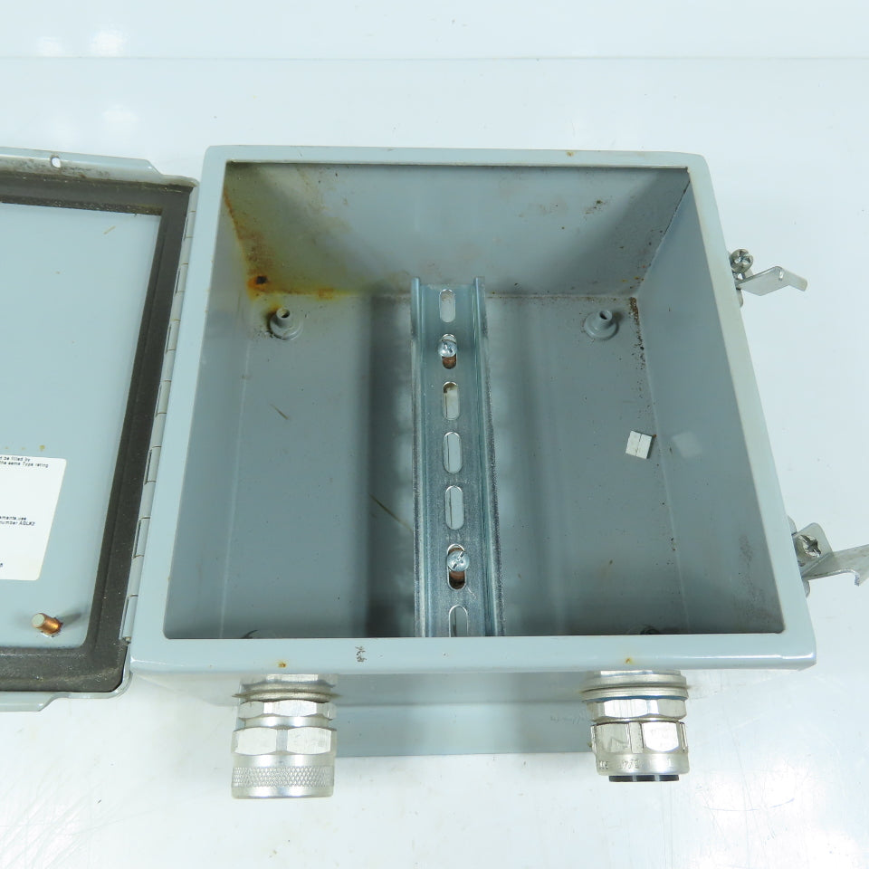 Hoffman A808CH Type 12 13 Cutout Box Junction Enclosure 8x8x4 Hinged