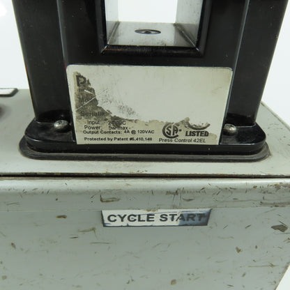 Pinnacle Press Control 42EL Cycle Start Station Optical Touch Button 24VDC