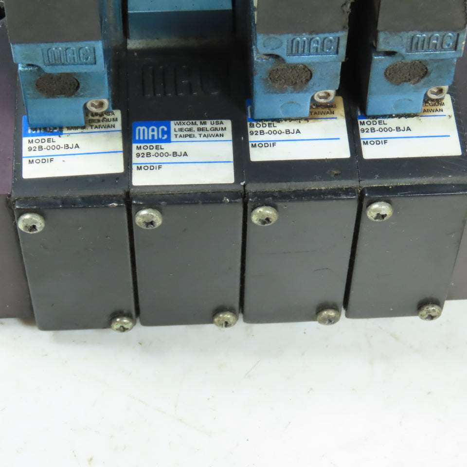 MAC 92B-FAF-000-DM-DDAP-1DM 3-Station Pneumatic Valve Manifold & Base 24VDC